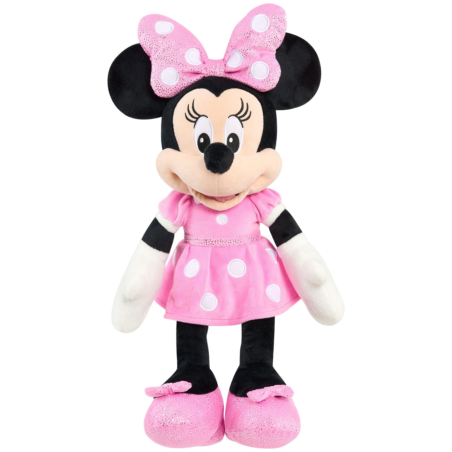Disney Junior Mickey Mouse Large 19-inch Plush Minnie Mouse Officially Licensed Kids Toys for Ages 2 Up by Just Play
