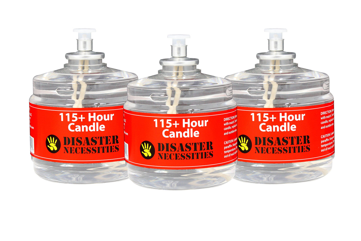 FHS Retail Emergency Candle Clear Mist - Set of 3 Survival Candles (3-Pack)