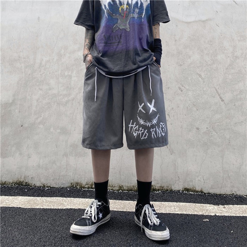 High-End Boys Grimace Print Shorts for Summer