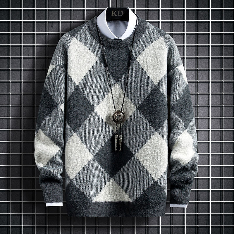 Thickened Half High Collar Sweater for Junior High Students