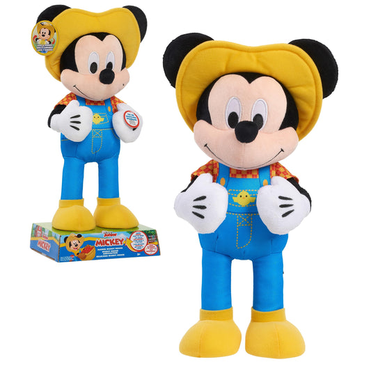 Disney Junior Farmer Mickey Mouse Feature Plush Lights Phrases and Movement Officially Licensed Kids Toys for Ages 3 Up Amazon Exclusive