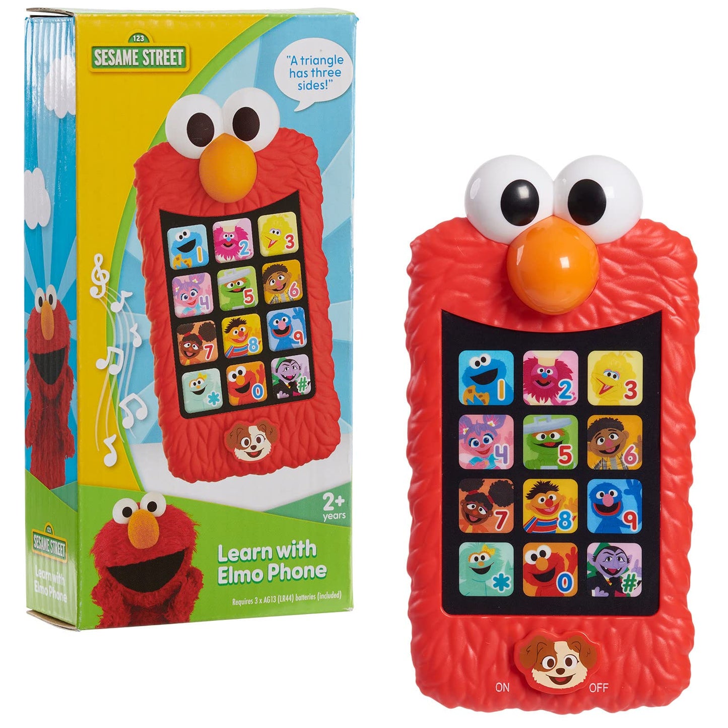 Sesame Street Learn with Elmo Pretend Play Phone Learning and Education Officially Licensed Kids Toys for Ages 2 Up Gifts and Presents