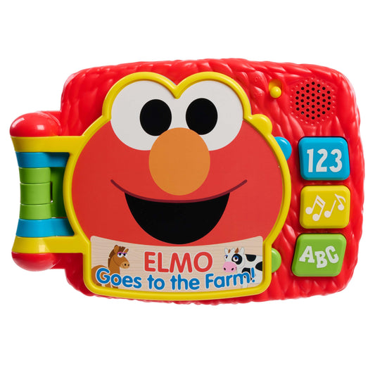 Just Play Sesame Street Elmo’s Lots to Learn 6.25 Inch Electronic Book Learning and Education Kids Toys for Ages 18 Month