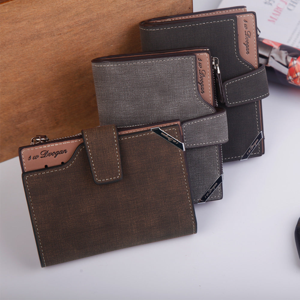 Fashionable Retro Men's Short Wallets