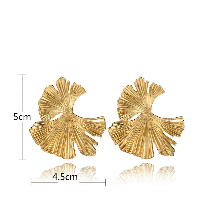 Bohemian Geometric Ginkgo Leaf Women's Earrings