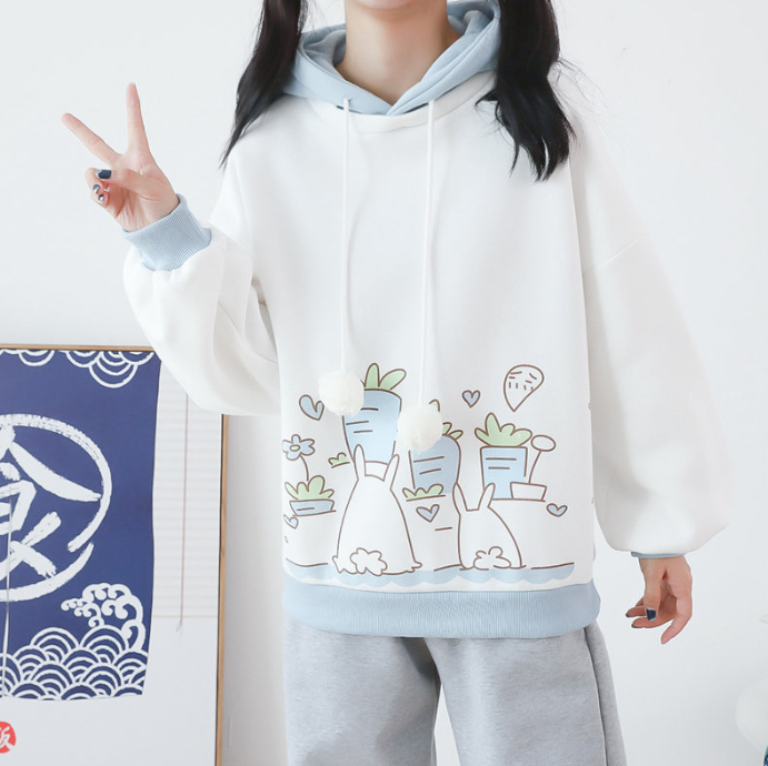 Thick Velvet Sweater for Junior High Students