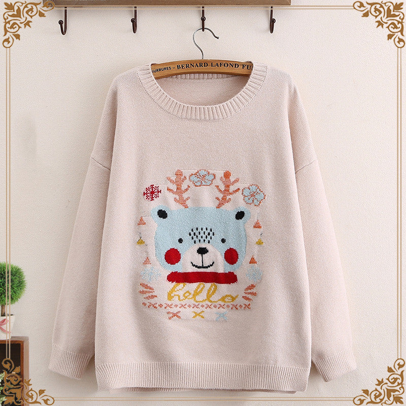 Cute Loose Knit Sweater for Middle and High School Girls