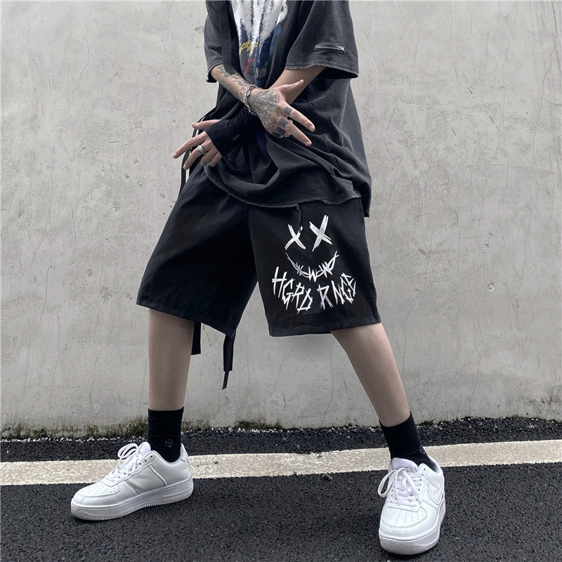 High-End Boys Grimace Print Shorts for Summer