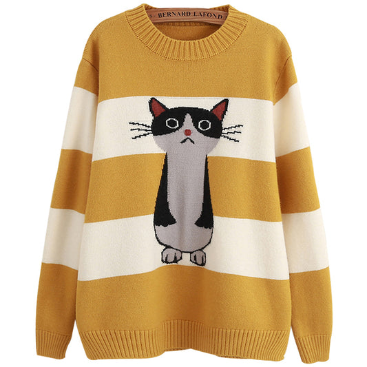 Cute Knitted Sweater for Middle and High School Girls