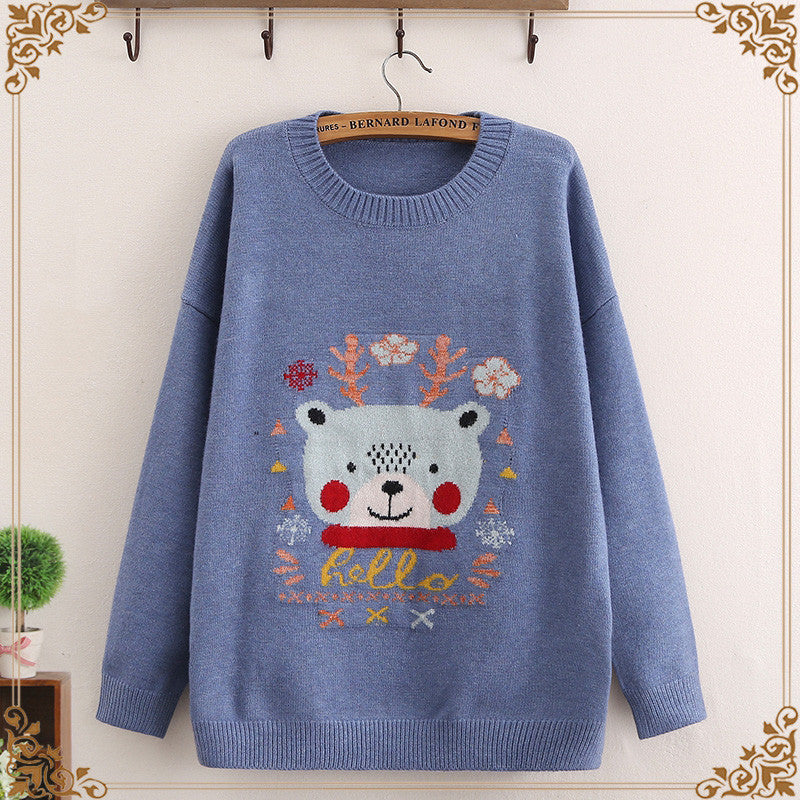Cute Loose Knit Sweater for Middle and High School Girls