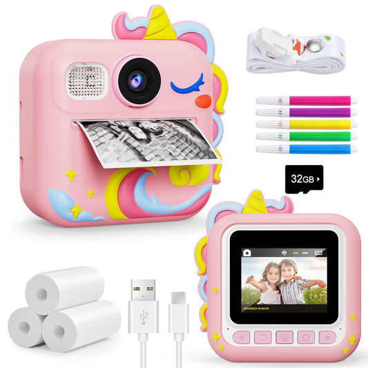 KOKODI Kids Camera Instant Print Toddler Cameras Digital Video Instant Print Camera