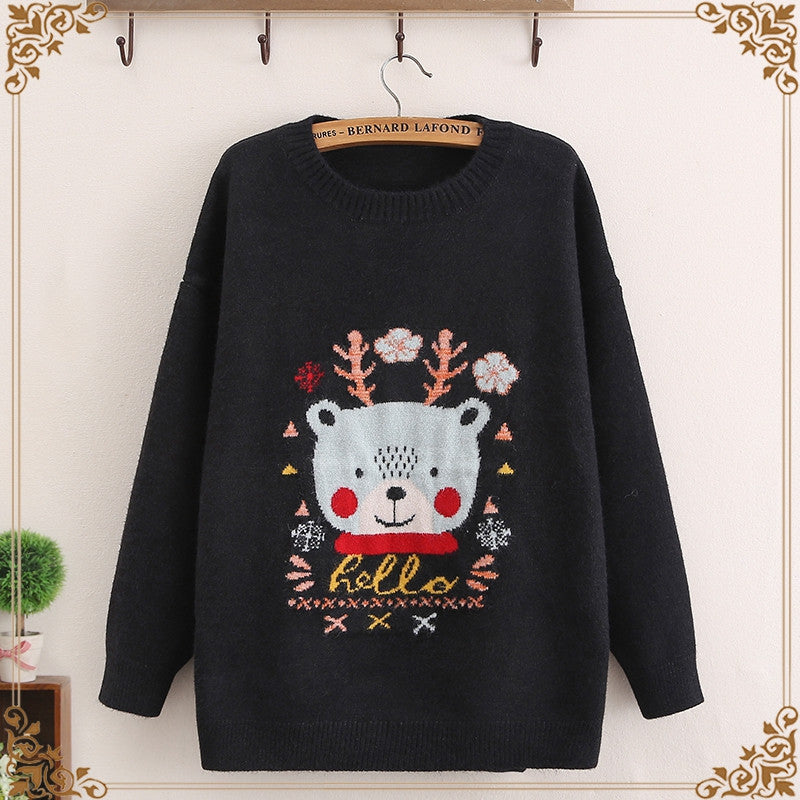 Cute Loose Knit Sweater for Middle and High School Girls