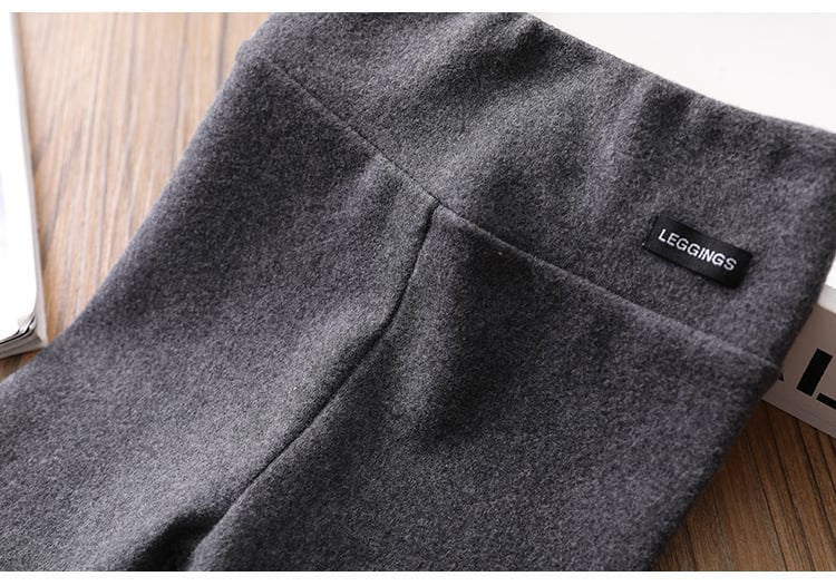High Waist Elastic Leggings with Letter Labels for Girls