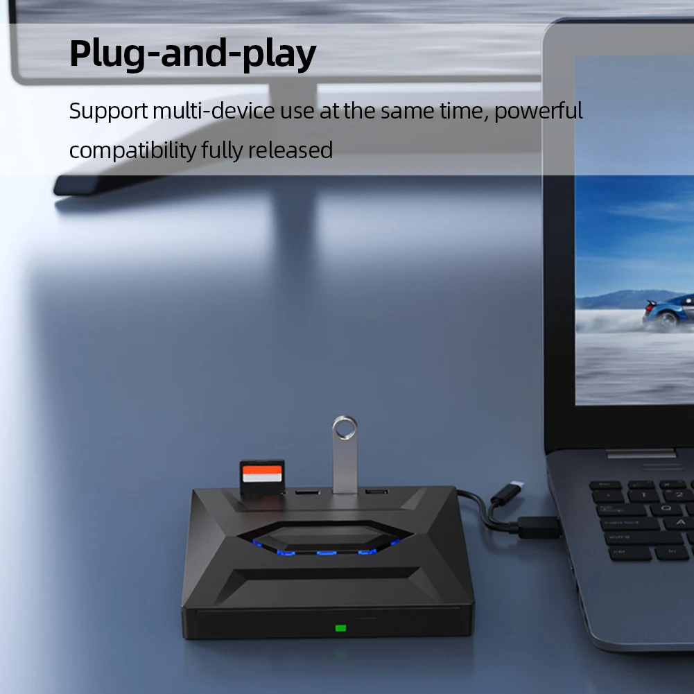 External CD DVD Drive USB 3.0 Writer Burner Player for PC Laptop Windows 11 10